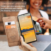 For Xiaomi Redmi K70E 5G CaseMe 013 Multifunctional Horizontal Flip Leather Phone Case(Brown)