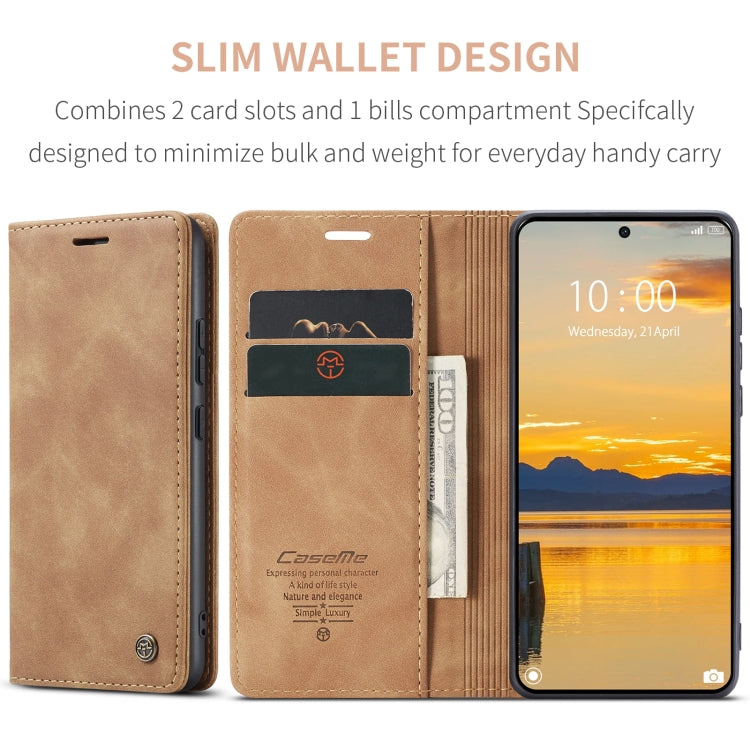 For Xiaomi Redmi K70E 5G CaseMe 013 Multifunctional Horizontal Flip Leather Phone Case(Brown) - Xiaomi Cases by CaseMe | Online Shopping South Africa | PMC Jewellery | Buy Now Pay Later Mobicred
