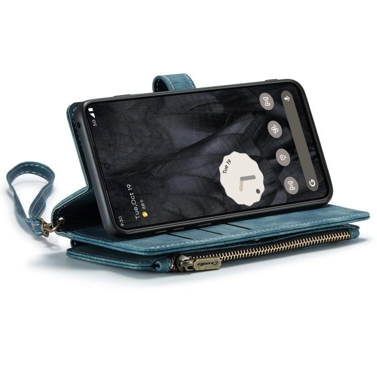 For Google Pixel 8 Pro CaseMe C30 Multifunctional Leather Phone Case(Blue) - free shipping - PMC Jewellery - Order now!