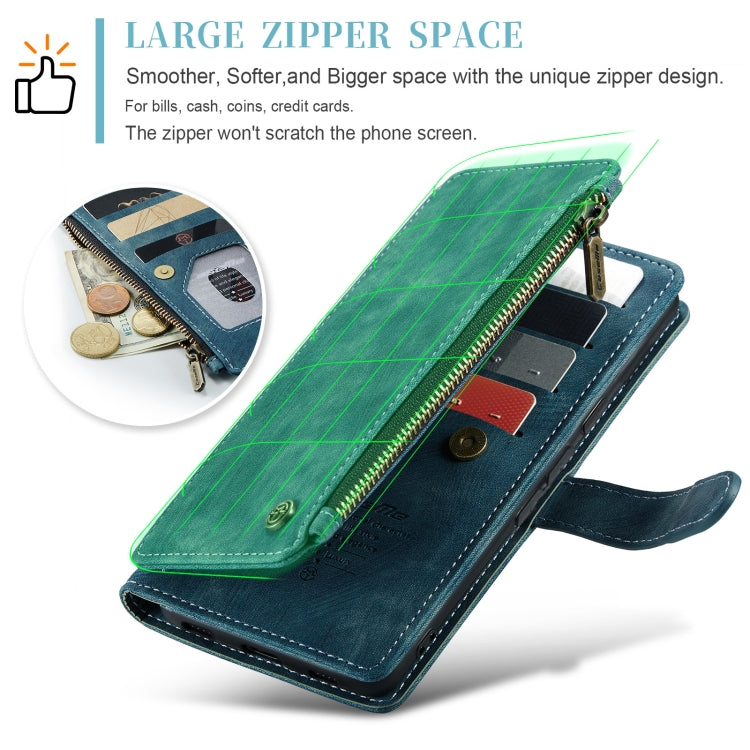 For Google Pixel 8 Pro CaseMe C30 Multifunctional Leather Phone Case(Blue) - free shipping - PMC Jewellery - Order now!