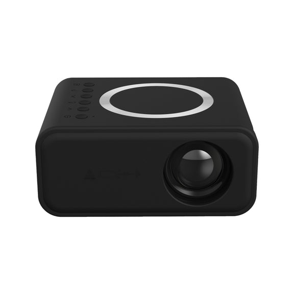 T300S 320x240 24ANSI Lumens Mini LCD Projector Supports Wired & Wireless Same Screen, Specification:AU Plug(Black)