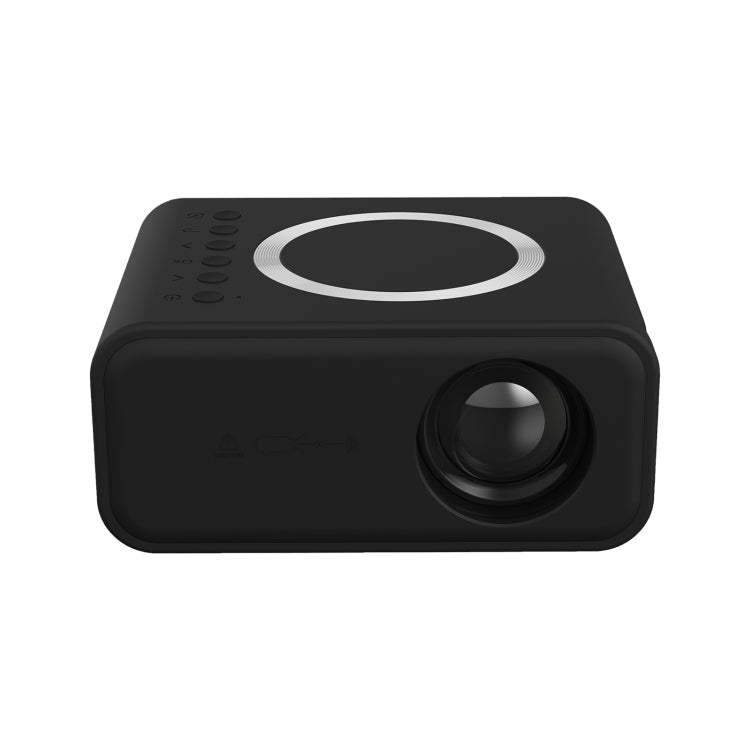 T300S 320x240 24ANSI Lumens Mini LCD Projector Supports Wired & Wireless Same Screen, Specification:AU Plug(Black)