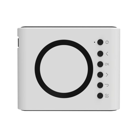 T300S 320x240 24ANSI Lumens Mini LCD Projector Supports Wired & Wireless Same Screen, Specification:AU Plug(White)