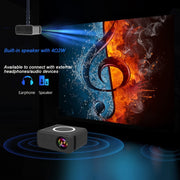 T300S 320x240 24ANSI Lumens Mini LCD Projector Supports Wired & Wireless Same Screen, Specification:AU Plug(White)