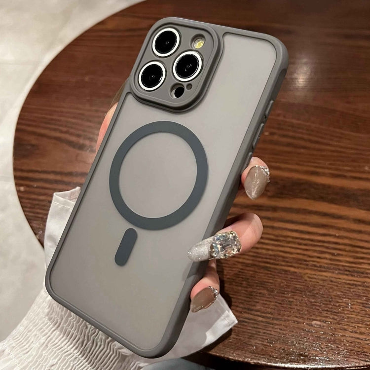 For iPhone 16 Pro MagSafe Magnetic TPU Hybrid PC Phone Case(Titanium Gray) - iPhone 16 Pro Cases by PMC TechLife | Online Shopping South Africa | PMC TechLife | Buy Now Pay Later Mobicred