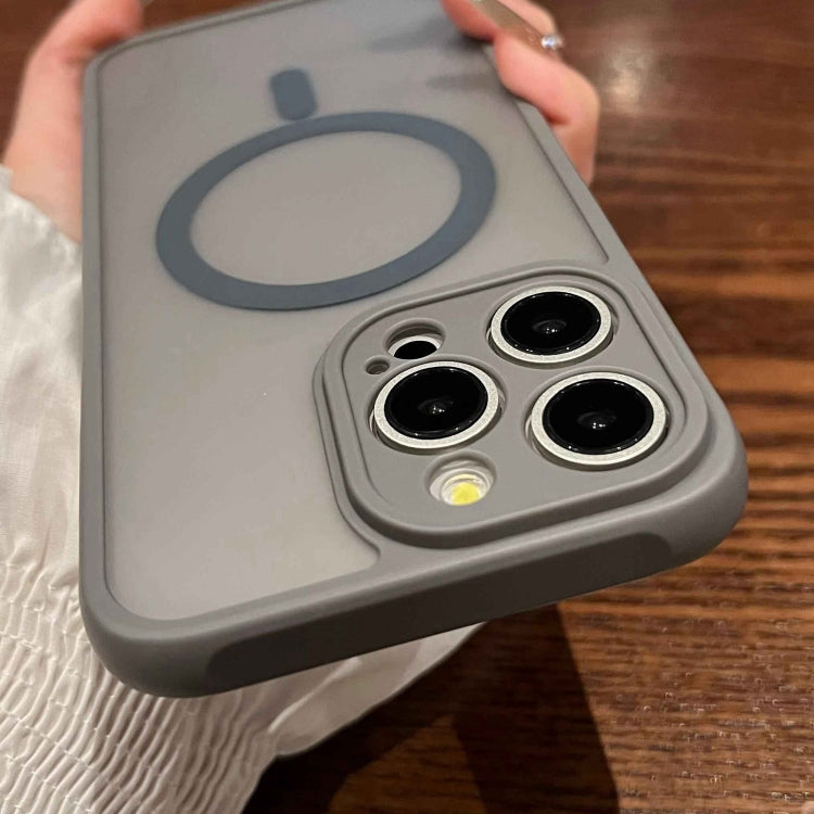 For iPhone 16 Pro MagSafe Magnetic TPU Hybrid PC Phone Case(Titanium Gray) - iPhone 16 Pro Cases by PMC TechLife | Online Shopping South Africa | PMC TechLife | Buy Now Pay Later Mobicred