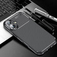 For iPhone 16 Plus Carbon Fiber Texture Shockproof TPU Phone Case(Black) - iPhone 16 Plus Cases by PMC TechLife | Online Shopping South Africa | PMC TechLife | Buy Now Pay Later Mobicred