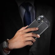 For iPhone 16 Plus Litchi Texture Shockproof TPU Phone Case(Blue)