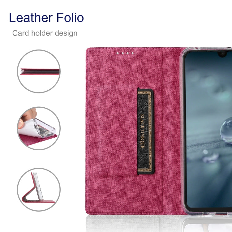 For Sharp Aquos Wish 3 ViLi DMX Series Shockproof TPU + PU Leather Magnetic Attraction Horizontal Flip Case(Rose Red)
