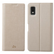 For Sharp Aquos Wish 3 ViLi DMX Series Shockproof TPU + PU Leather Magnetic Attraction Horizontal Flip Case(Gold)