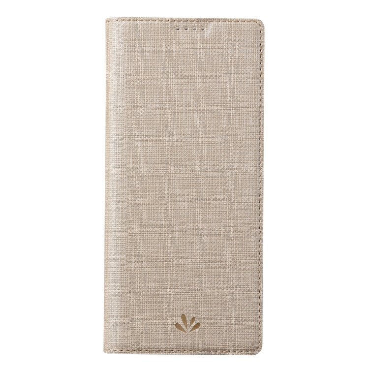 For Sharp Aquos Wish 3 ViLi DMX Series Shockproof TPU + PU Leather Magnetic Attraction Horizontal Flip Case(Gold)