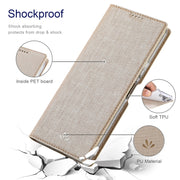 For Sharp Aquos Wish 3 ViLi DMX Series Shockproof TPU + PU Leather Magnetic Attraction Horizontal Flip Case(Gold)