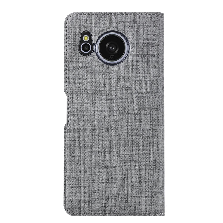 For Sharp Aquos Sense8 ViLi DMX Series Shockproof TPU + PU Leather Magnetic Attraction Horizontal Flip Case(Grey)