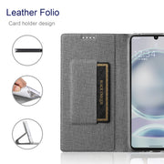 For Sharp Aquos Sense8 ViLi DMX Series Shockproof TPU + PU Leather Magnetic Attraction Horizontal Flip Case(Grey)