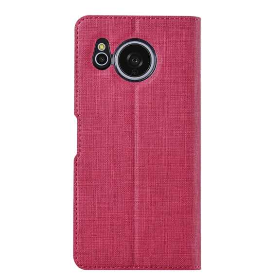 For Sharp Aquos Sense8 ViLi DMX Series Shockproof TPU + PU Leather Magnetic Attraction Horizontal Flip Case(Rose Red)