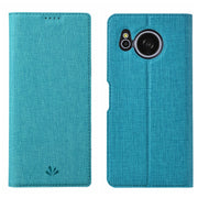 For Sharp Aquos Sense8 ViLi DMX Series Shockproof TPU + PU Leather Magnetic Attraction Horizontal Flip Case(Blue)