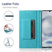For Sharp Aquos Sense8 ViLi DMX Series Shockproof TPU + PU Leather Magnetic Attraction Horizontal Flip Case(Blue)