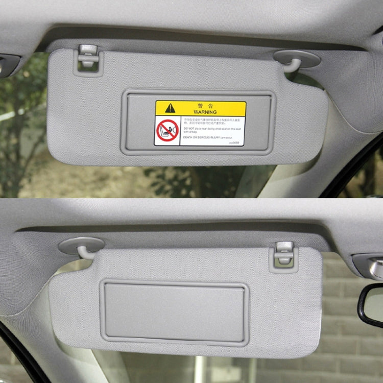 For Peugeot 308 2010-2022 Left-hand Drive Car Sun Visor Makeup Mirror Cover 98177070(Dark Beige) - Sunglasses & Glasses Clips by PMC TechLife | Online Shopping South Africa | PMC TechLife | Buy Now Pay Later Mobicred