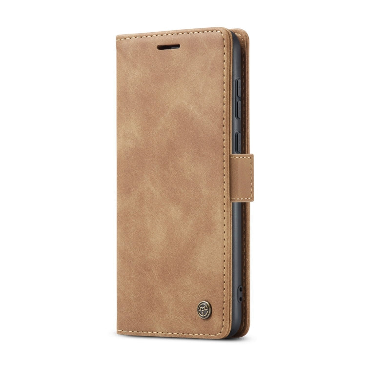 For Huawei P60 Art CaseMe 013 Multifunctional Horizontal Flip Leather Phone Case(Brown)