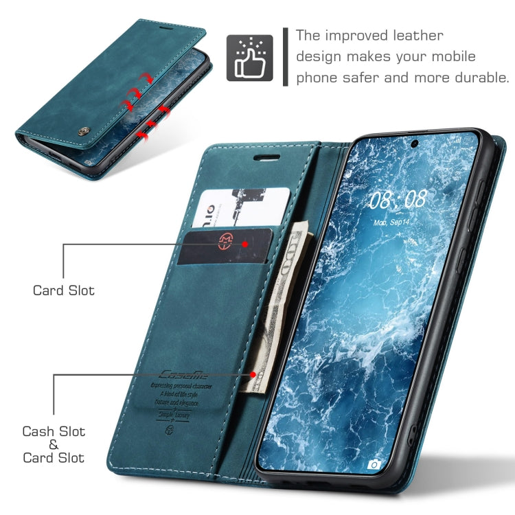 For Huawei Mate 60 CaseMe 013 Multifunctional Horizontal Flip Leather Phone Case(Blue) - free shipping - PMC Jewellery - Order now!