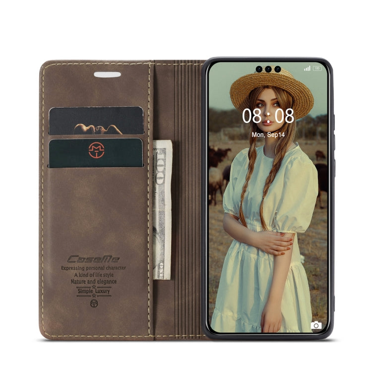 For Huawei Mate 60 Pro / 60 Pro+ CaseMe 013 Multifunctional Horizontal Flip Leather Phone Case(Coffee) - free shipping - PMC Jewellery - Order now!