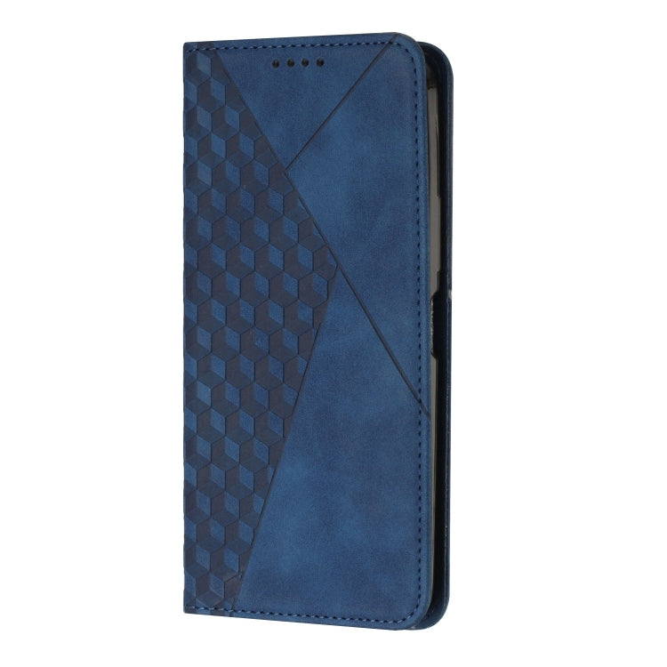 For Realme C67 4G Global Diamond Splicing Skin Feel Magnetic Leather Phone Case(Blue) - Realme Cases by PMC TechLife | Online Shopping South Africa | PMC TechLife