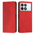 For Xiaomi Redmi K70 / K70 Pro Diamond Splicing Skin Feel Magnetic Leather Phone Case(Red) - free shipping - PMC Jewellery - Order now!