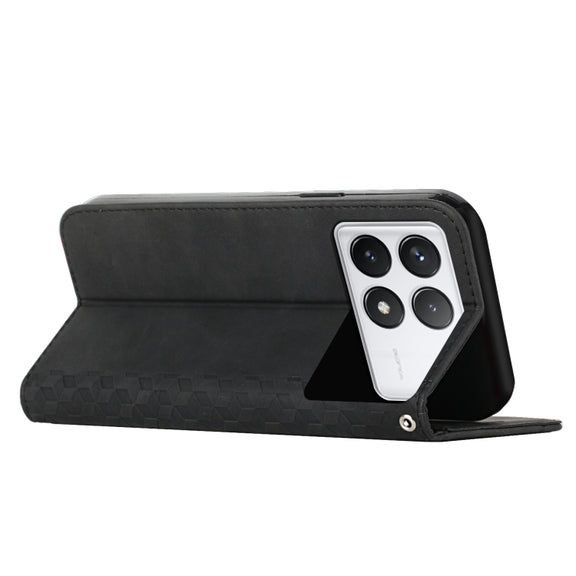 For Xiaomi Redmi K70 / K70 Pro Diamond Splicing Skin Feel Magnetic Leather Phone Case(Black)