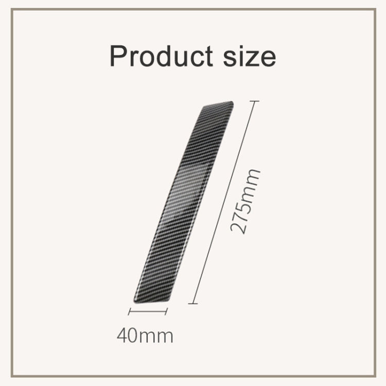 For Nissan Qashqai Left-Drive Car Door Inside Handle Cover, Type:Cover Left(Carbon Fiber)