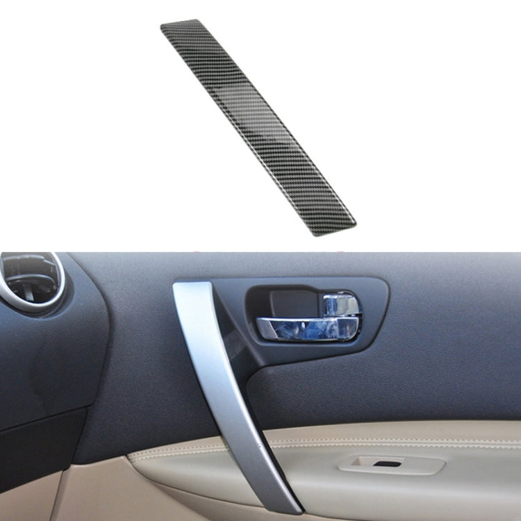 For Nissan Qashqai Left-Drive Car Door Inside Handle Cover, Type:Cover Right(Carbon Fiber) - Door Handles by PMC TechLife | Online Shopping South Africa | PMC TechLife | Buy Now Pay Later Mobicred