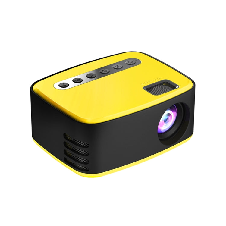 T20 320x240 400 Lumens Basic Version Portable Home Theater LED HD Digital Projector, Plug Type:UK Plug(Yellow)