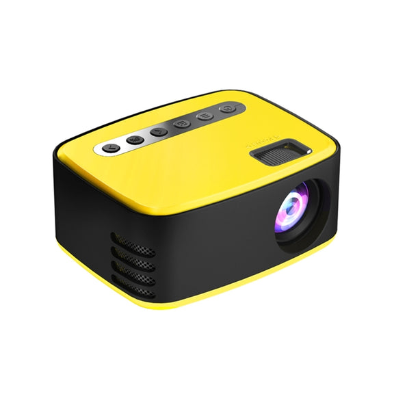 T20 320x240 400 Lumens Basic Version Portable Home Theater LED HD Digital Projector, Plug Type:AU Plug(Yellow)