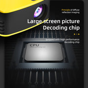 T20 320x240 400 Lumens Basic Version Portable Home Theater LED HD Digital Projector, Plug Type:UK Plug(Silver)