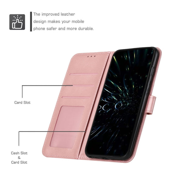 For Xiaomi 14 Ultra Stitching Calf Texture Buckle Leather Phone Case(Rose Gold)