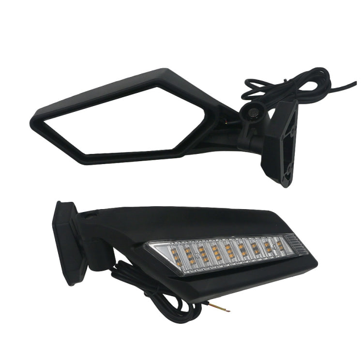 For Can-Am BRP UTV Maverick X3 Off-Road Vehicle Rearview Mirror, Model:UTV-17C With Light - Convex Mirror & Accessories by PMC TechLife | Online Shopping South Africa | PMC TechLife | Buy Now Pay Later Mobicred