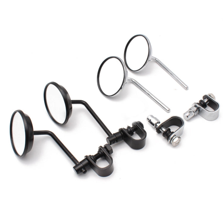 SF-127 Motorcycle Small Round Rearview Mirror Reversing Mirror(Silver Plating) - Side Mirrors by PMC TechLife | Online Shopping South Africa | PMC TechLife | Buy Now Pay Later Mobicred