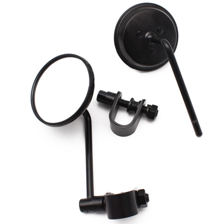 SF-127 Motorcycle Small Round Rearview Mirror Reversing Mirror(Silver Plating) - Side Mirrors by PMC TechLife | Online Shopping South Africa | PMC TechLife | Buy Now Pay Later Mobicred