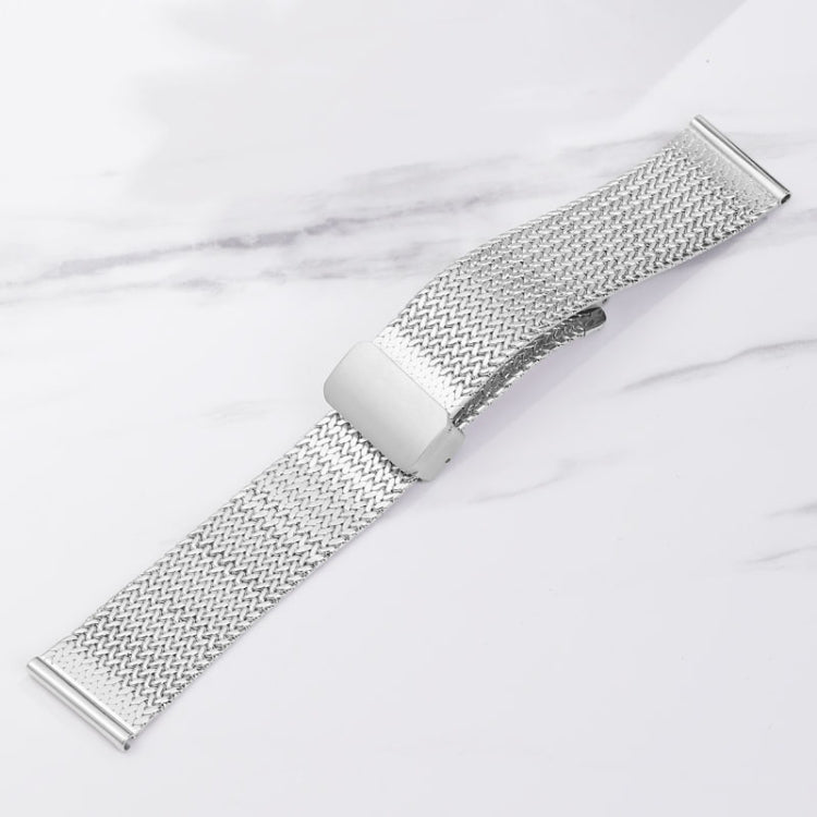 For Apple Watch Series 9 45mm Magnetic Buckle Herringbone Mesh Metal Watch Band(Rose Gold)