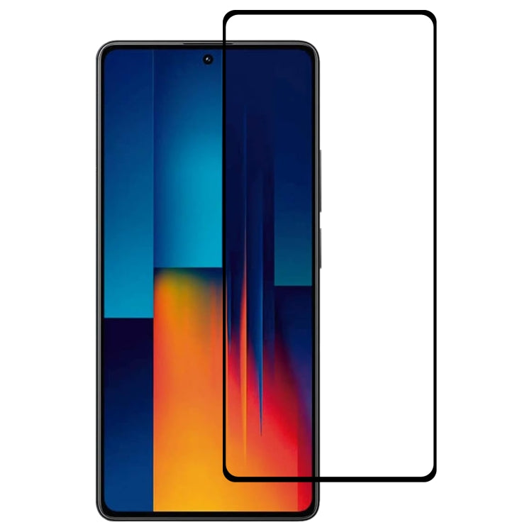 For Xiaomi Poco M6 Pro 4G 9H HD 3D Curved Edge Tempered Glass Film(Black) -  by PMC TechLife | Online Shopping South Africa | PMC TechLife | Buy Now Pay Later Mobicred