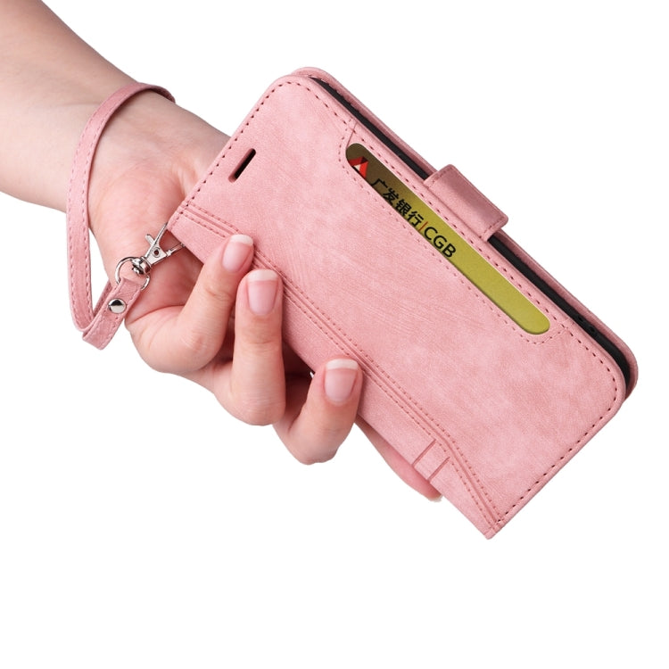 For iPhone 16 Pro BETOPNICE Dual-side Buckle Leather Phone Case(Pink) - iPhone 16 Pro Cases by BETOPNICE | Online Shopping South Africa | PMC TechLife | Buy Now Pay Later Mobicred