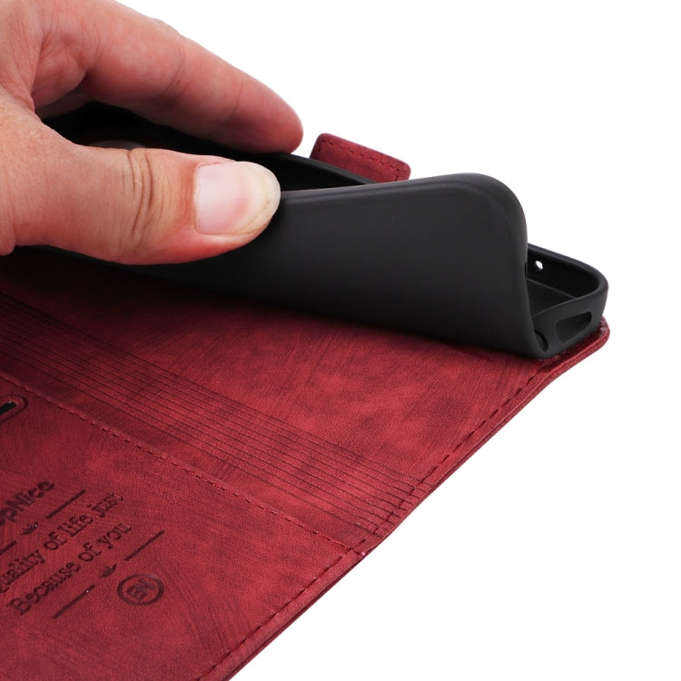 For iPhone 16 Pro BETOPNICE Dual-side Buckle Leather Phone Case(Red)