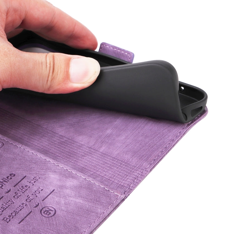 For iPhone 16 BETOPNICE Dual-side Buckle Leather Phone Case(Purple)