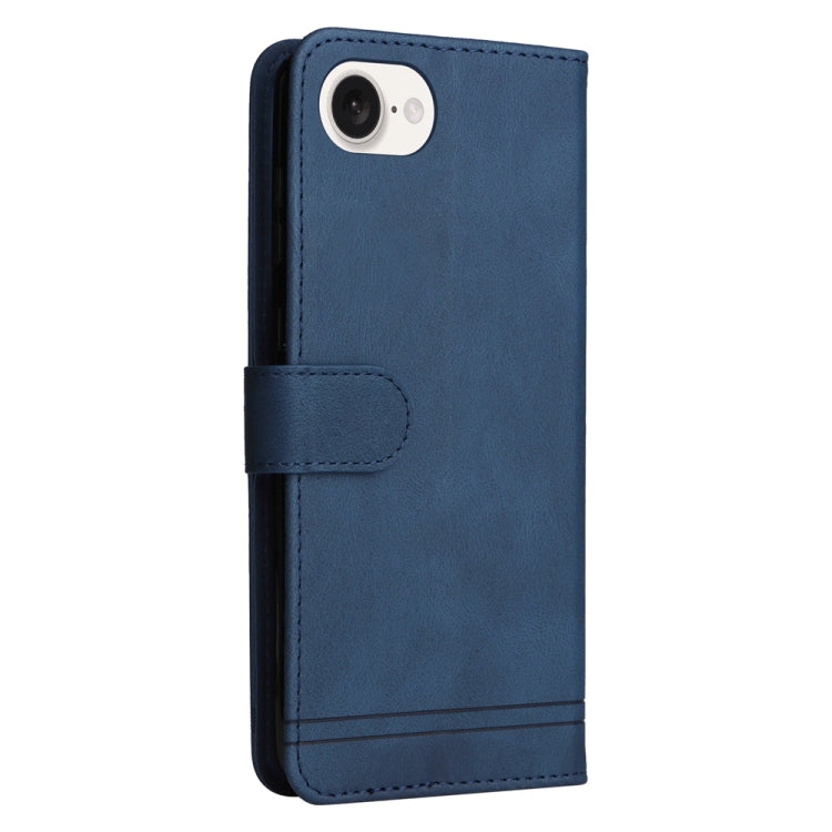 For iPhone 16e Skin Feel Life Tree Leather Phone Case(Blue) - iPhone 16e Cases by PMC TechLife | Online Shopping South Africa | PMC TechLife | Buy Now Pay Later Mobicred