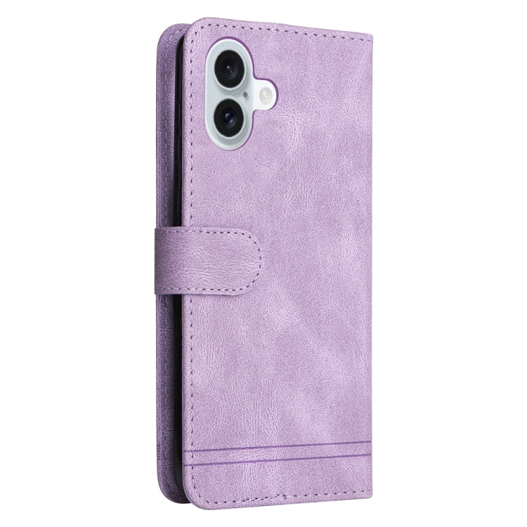 For iPhone 16 Plus Skin Feel Life Tree Leather Phone Case(Purple) - iPhone 16 Plus Cases by PMC TechLife | Online Shopping South Africa | PMC TechLife | Buy Now Pay Later Mobicred