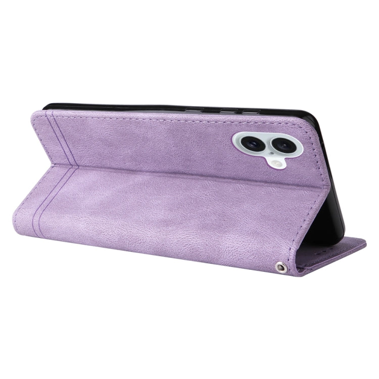 For iPhone 16 Plus Skin Feel Life Tree Leather Phone Case(Purple) - iPhone 16 Plus Cases by PMC TechLife | Online Shopping South Africa | PMC TechLife | Buy Now Pay Later Mobicred