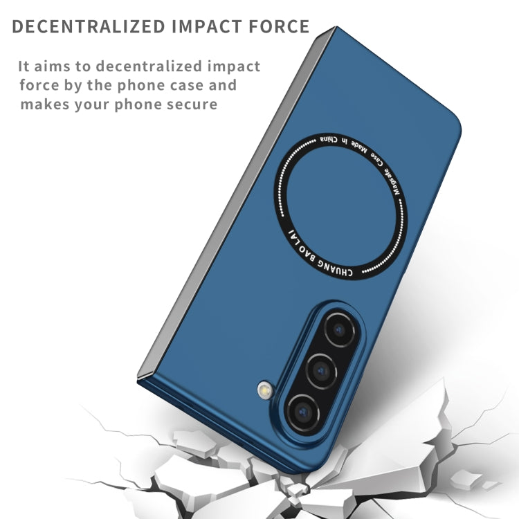 For Samsung Galaxy Z Fold5 Magsafe Magnetic Folding PC Phone Case(Blue) - Galaxy Z Fold5 Cases by PMC TechLife | Online Shopping South Africa | PMC TechLife