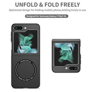 For Samsung Galaxy Z Flip5 5G Magsafe Magnetic Folding PC Phone Case(Black)