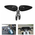 SF104 Motorcycle Modified Retro Rearview Mirror Reflective Mirror(Black) - Side Mirrors by PMC TechLife | Online Shopping South Africa | PMC TechLife | Buy Now Pay Later Mobicred