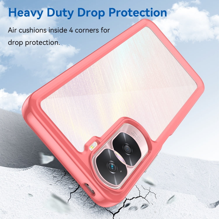 For Honor 90 Lite Colorful Series Acrylic Hybrid TPU Phone Case(Red) - Honor Cases by PMC TechLife | Online Shopping South Africa | PMC TechLife | Buy Now Pay Later Mobicred