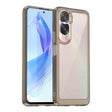 For Honor 90 Lite Colorful Series Acrylic Hybrid TPU Phone Case(Transparent Grey) - Honor Cases by PMC TechLife | Online Shopping South Africa | PMC TechLife | Buy Now Pay Later Mobicred